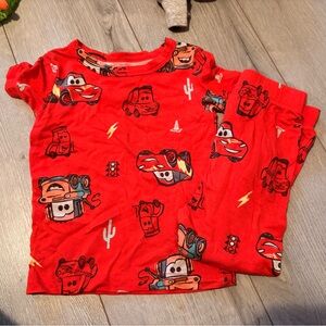 Red Cars Themed Pajama Set